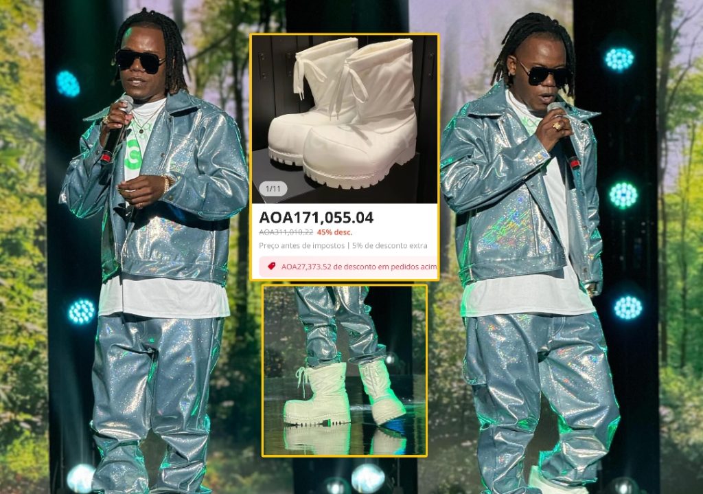 “Delero King” surpreende com botas luxuosas no “Estrelas Ao Palco” avaliado em 171 mil kwanzas